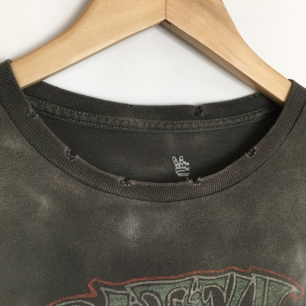Junk Food Grateful Dead Retro Tour Tee T-Shirt Distressed Fade Gray Women’s Sz M - Picture 4 of 9